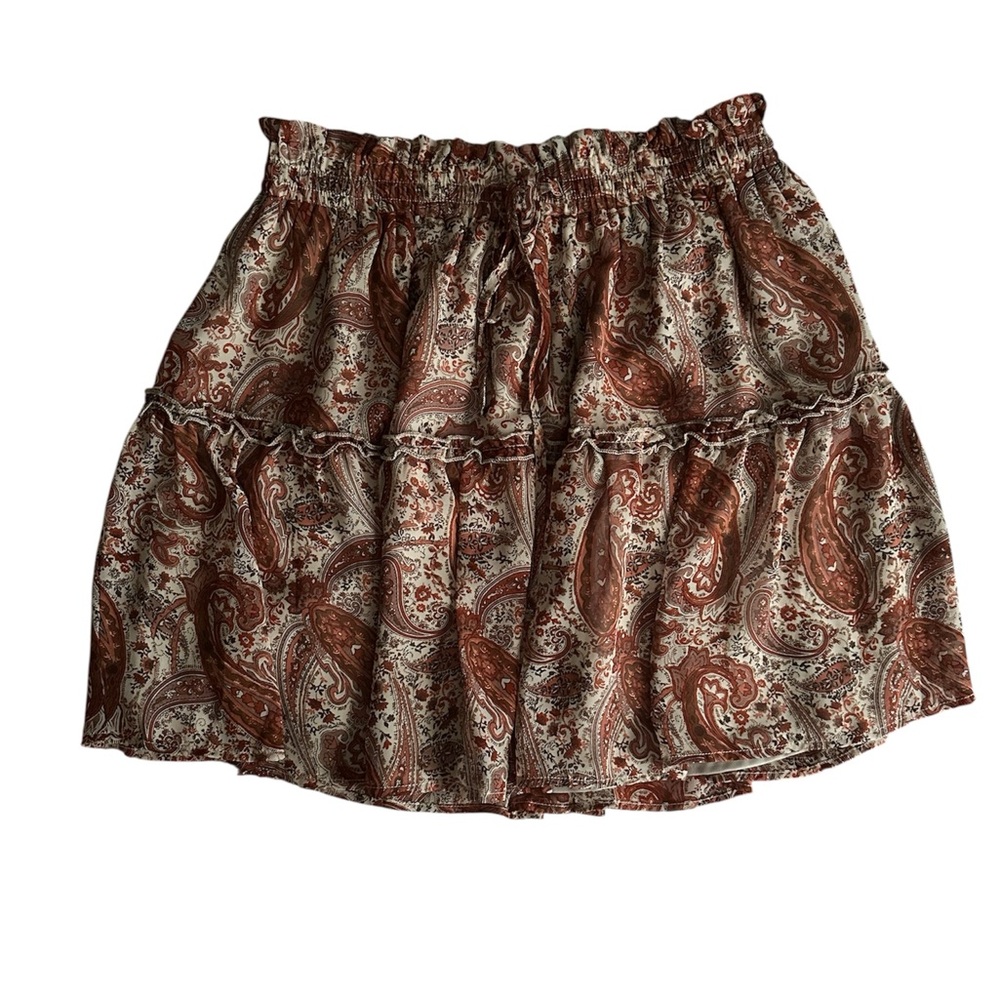Dress Forum Paisley Print Brown Skirt L Women’s